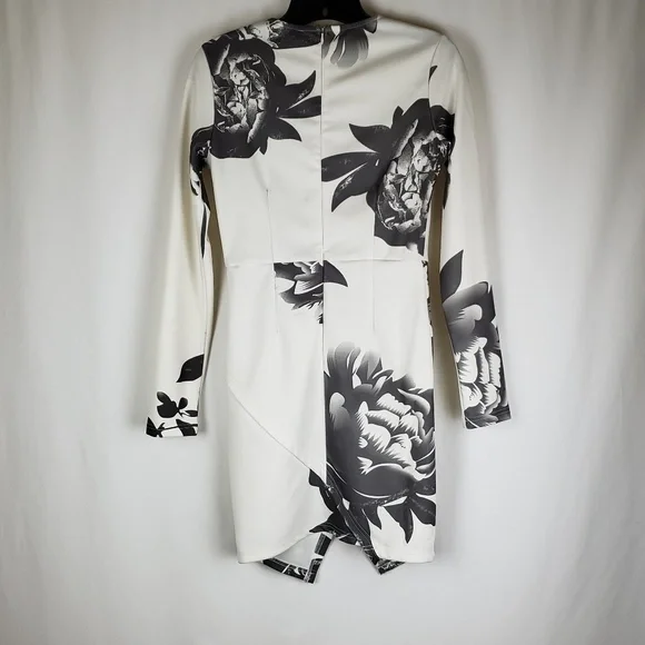 Shein Madison Dress Dark Bloom Small Wrap Skirt - Picture 3 of 6